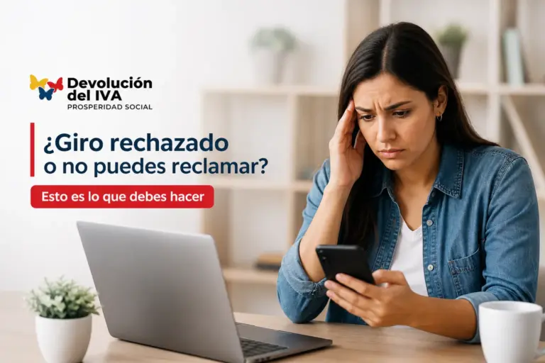 Mulher preocupada usando laptop e smartphone sobre devolução do IVA