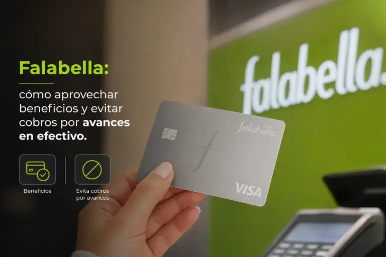 Cartão Falabella Visa em fundo verde sobre benefícios e cobranças