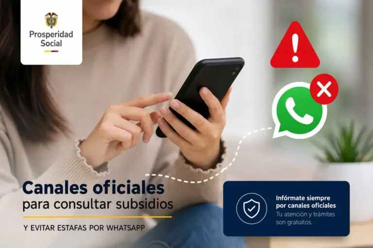Mulher com smartphone e alerta sobre golpes no WhatsApp
